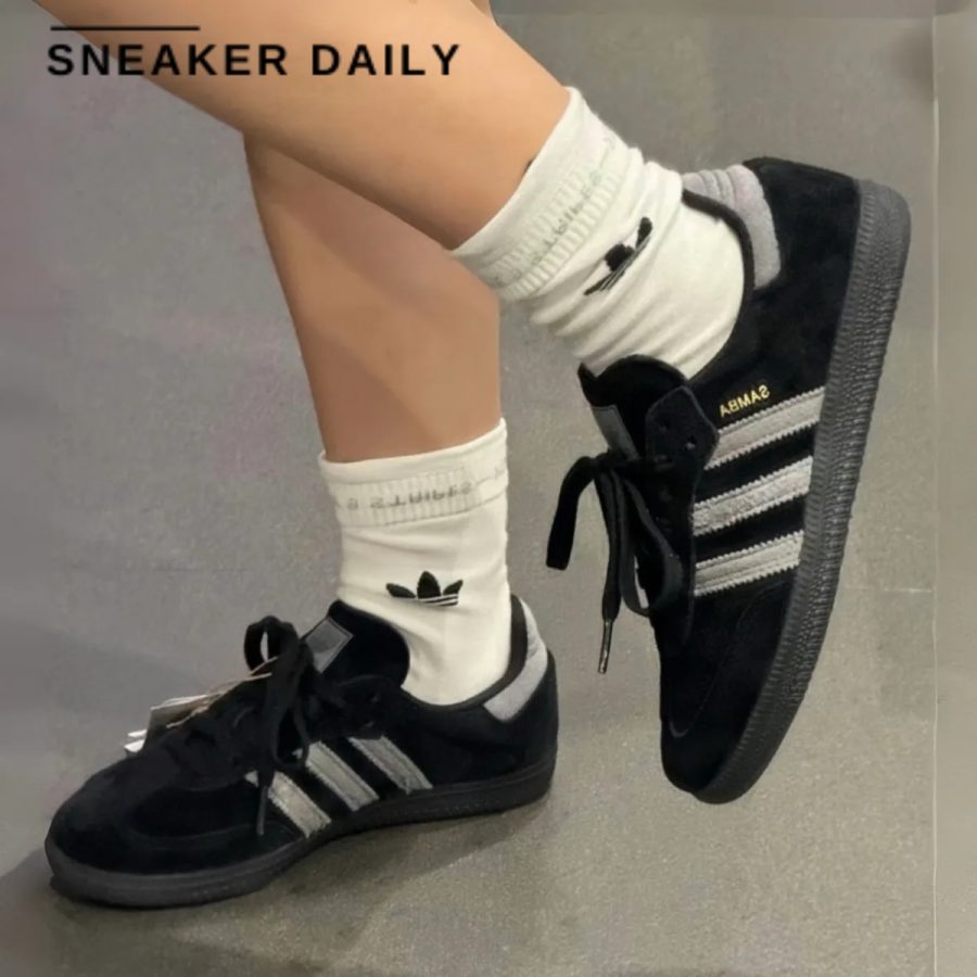 giày adidas samba adv 'core black grey' ih3348