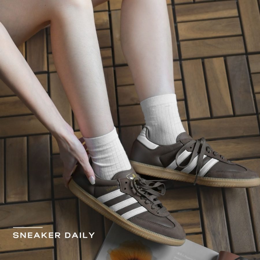 giày adidas samba og 'earth strata white' (wmns) ie6522