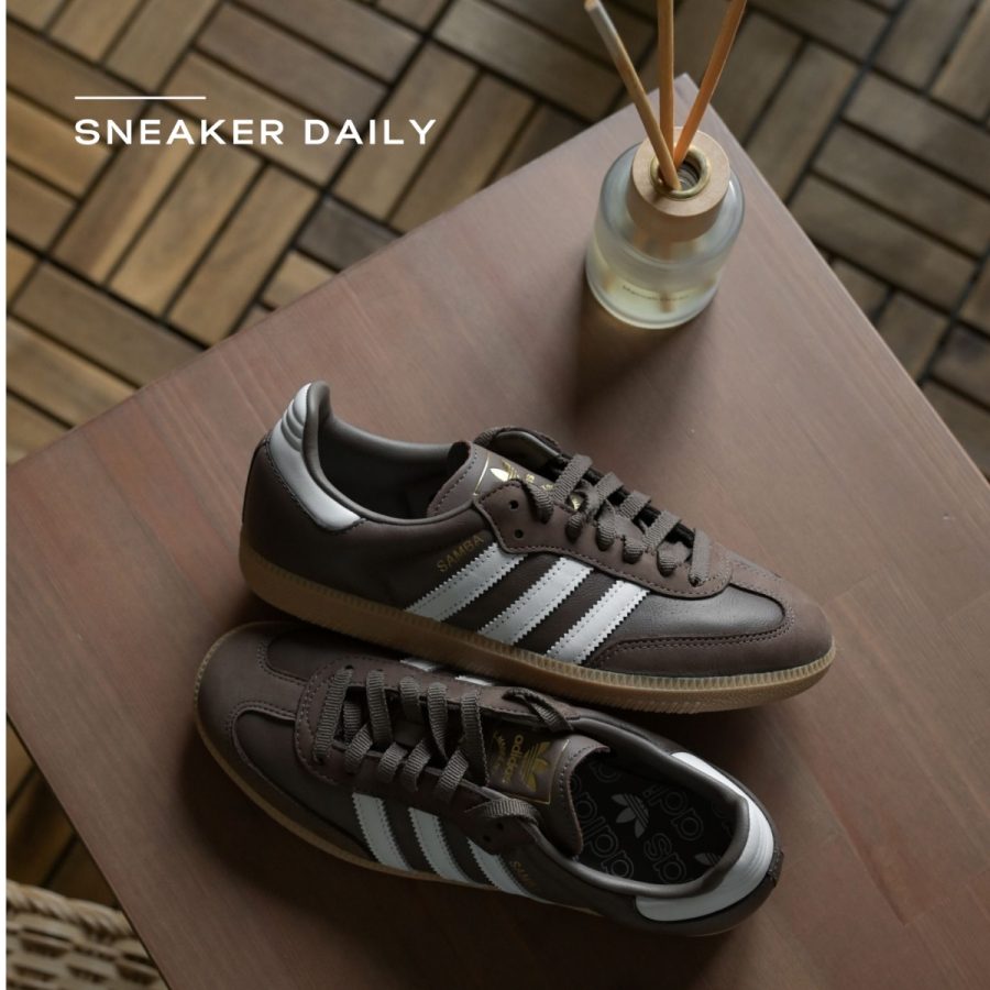 giày adidas samba og 'earth strata white' (wmns) ie6522
