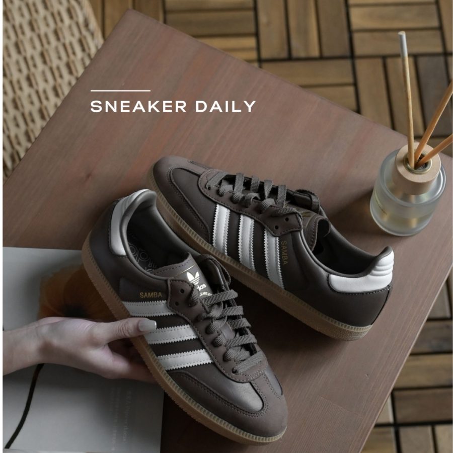 giày adidas samba og 'earth strata white' (wmns) ie6522
