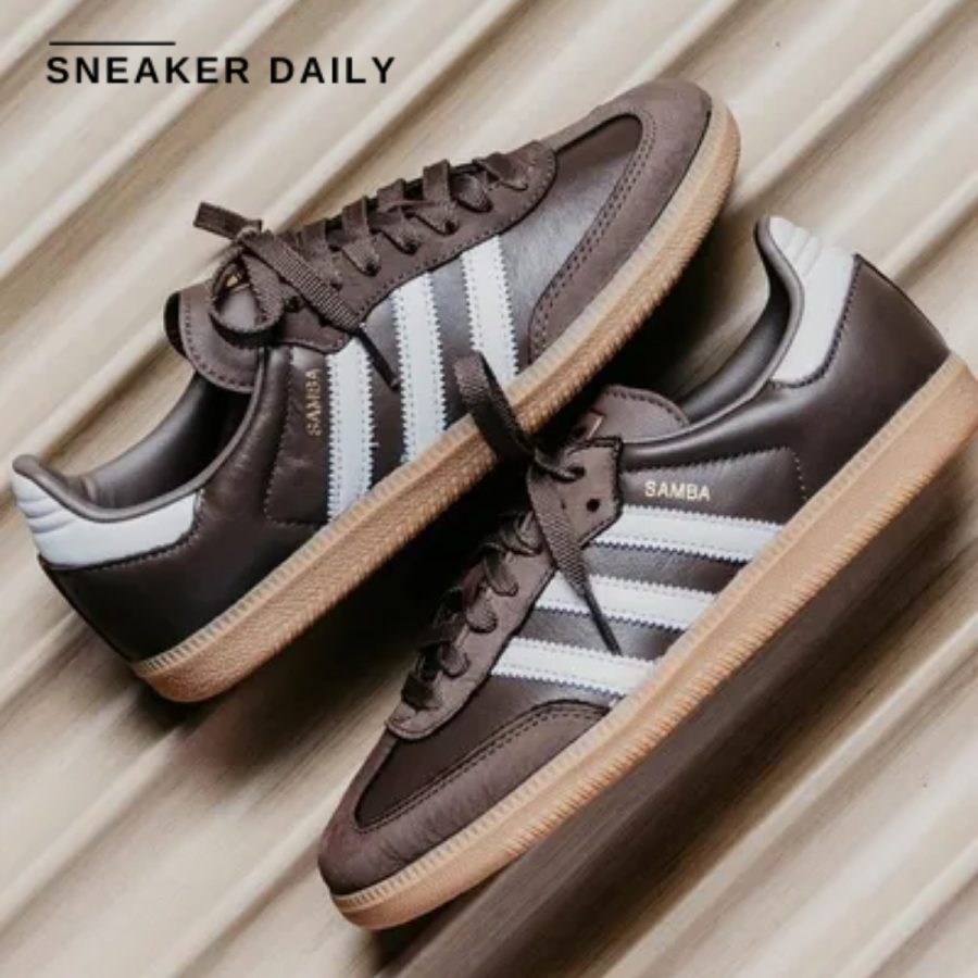 giày adidas samba og 'earth strata white' (wmns) ie6522