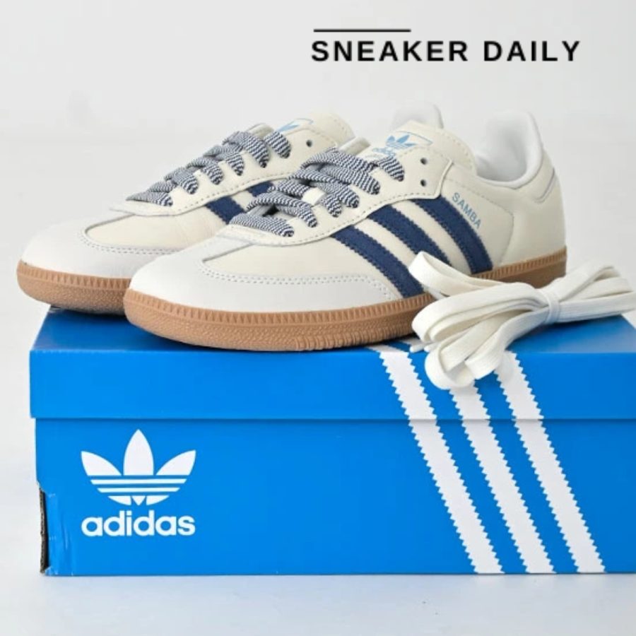 giày adidas samba og 'off white dark blue' ji3907