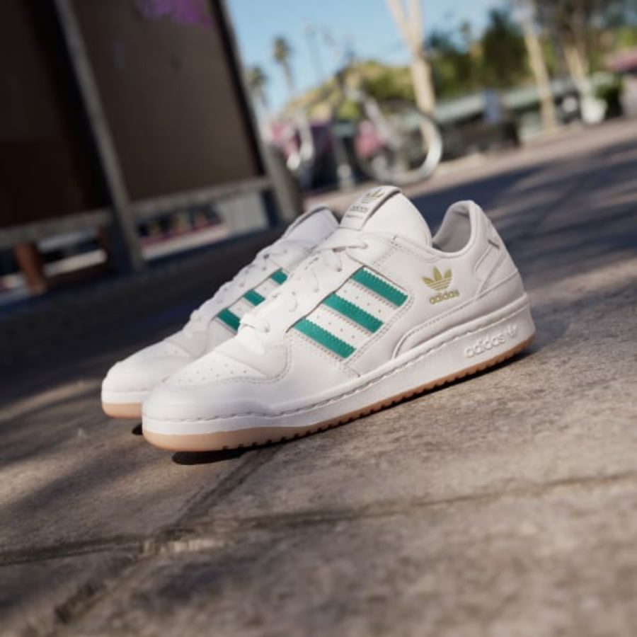 giày adidas originals forum low cl 'active green sandy pink' if7220