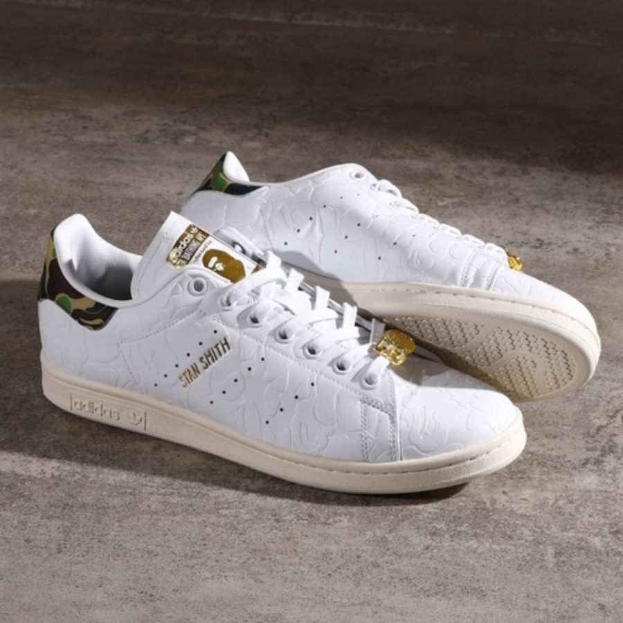 giày adidas x a bathing ape stan smith '30th anniversary' ig1115