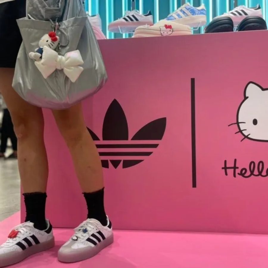 giày adidas x hello kitty sambae 'white black clear pink' ig4450