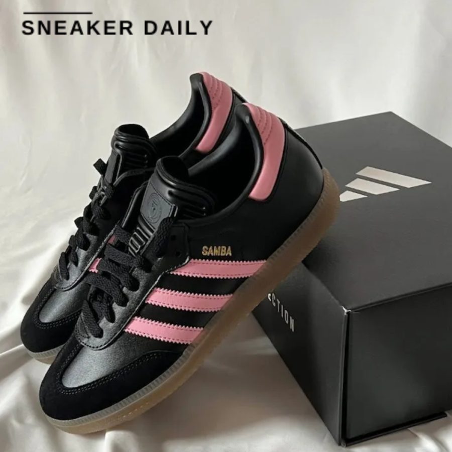 giày adidas x inter miami samba indoor 'black pink' ih8157