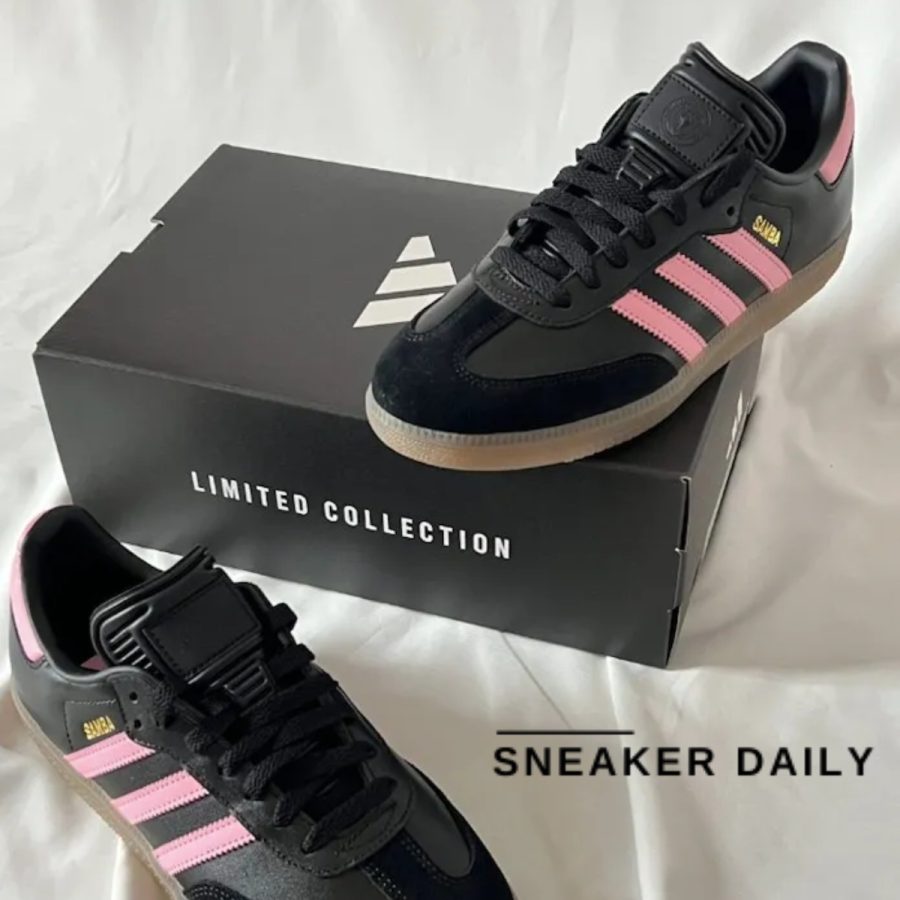 giày adidas x inter miami samba indoor 'black pink' ih8157