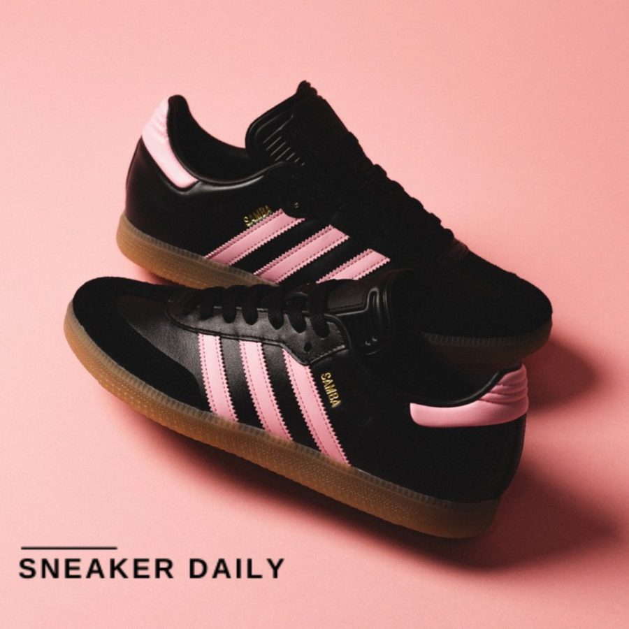 giày adidas x inter miami samba indoor 'black pink' ih8157