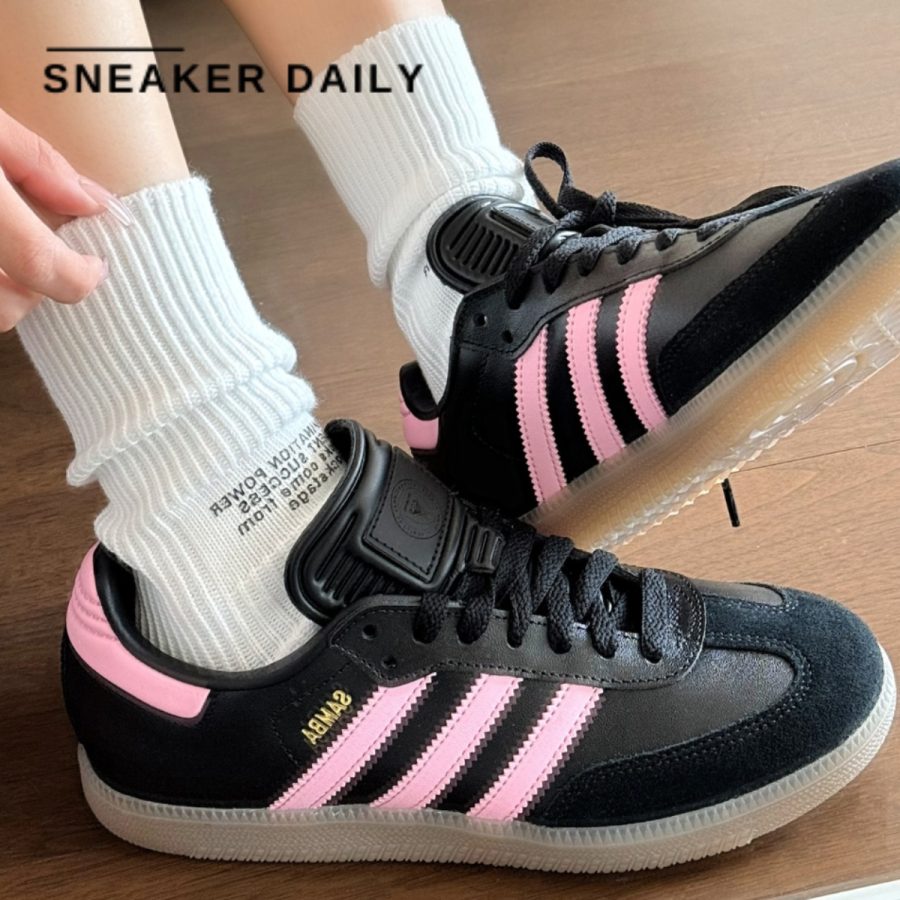 giày adidas x inter miami samba indoor 'black pink' ih8157