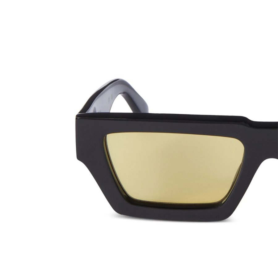 kính off-white manchester sunglasses black/yellow oeri129s24pla0011018