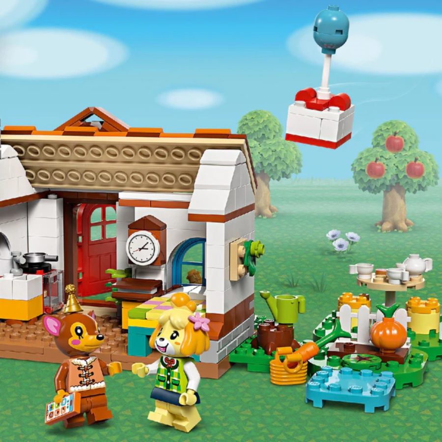 lego animal crossing chuyến thăm nhà của isabelle 77049