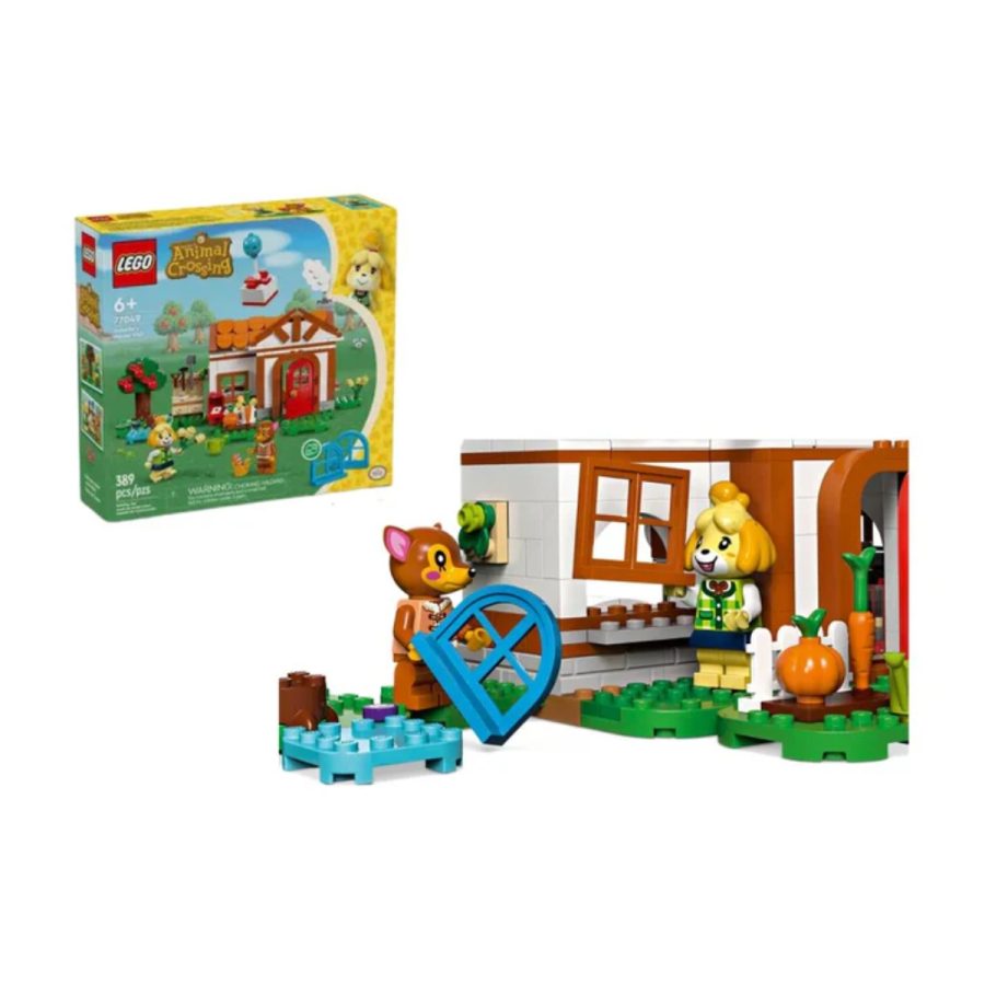 lego animal crossing chuyến thăm nhà của isabelle 77049