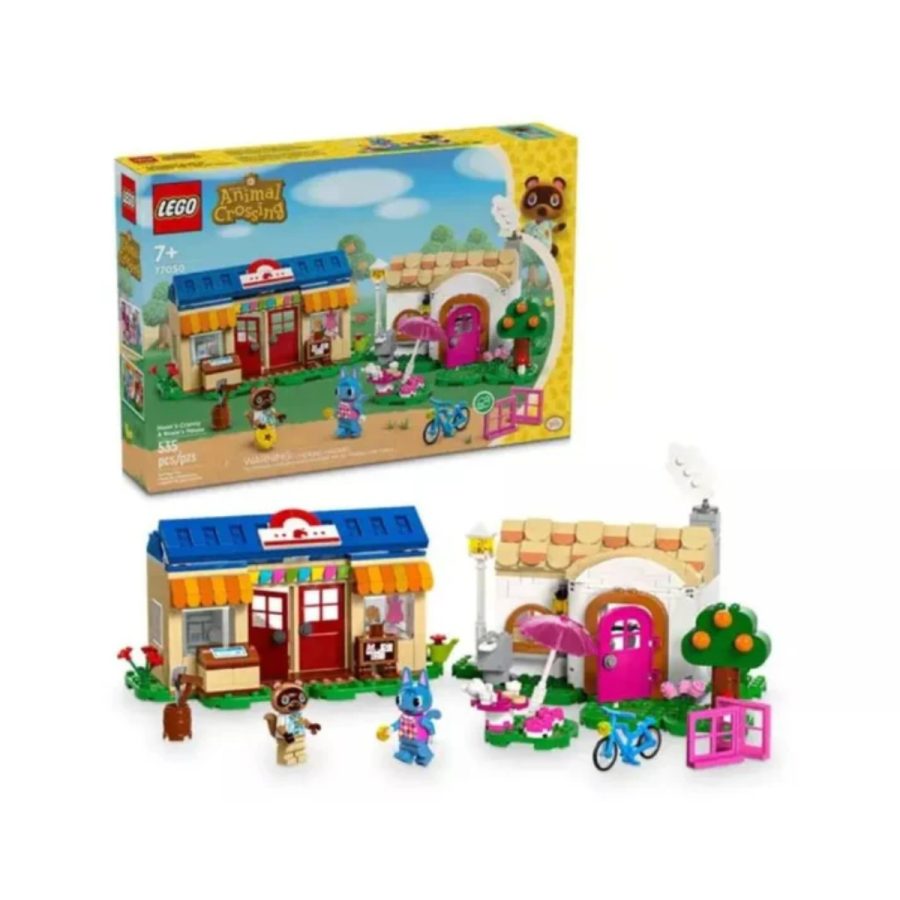 lego animal crossing cửa hàng nook và nhà rosie 77050