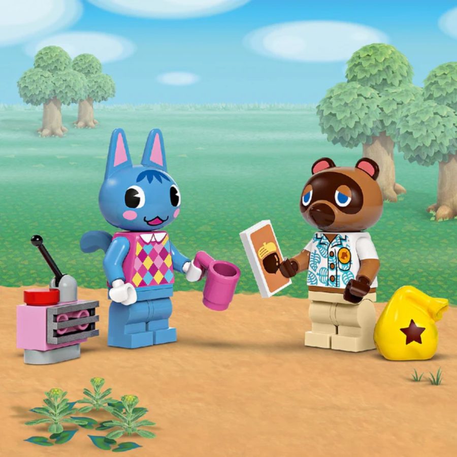 lego animal crossing cửa hàng nook và nhà rosie 77050