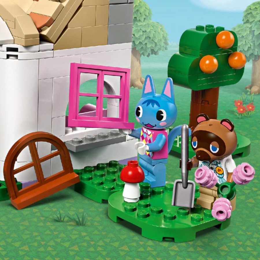 lego animal crossing cửa hàng nook và nhà rosie 77050