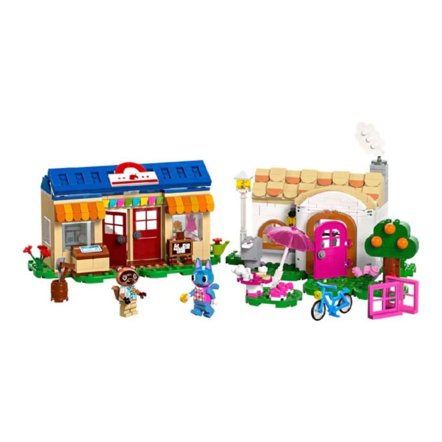 lego animal crossing cửa hàng nook và nhà rosie 77050