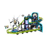 lego city công viên tàu lượn siêu tốc robot world 60421