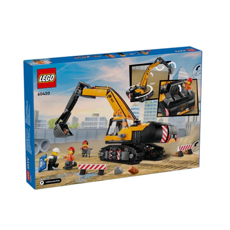 lego city máy đào bánh xích 60420