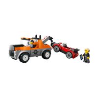 lego city xe tải đầu kéo và xe thể thao 60435