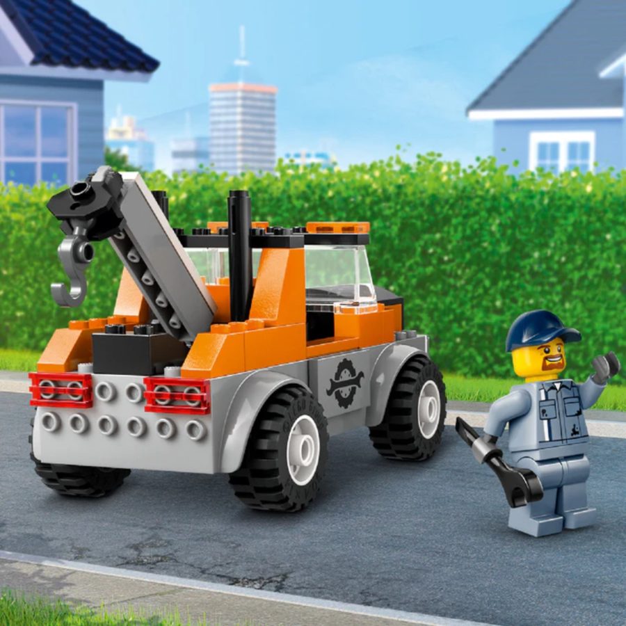 lego city xe tải đầu kéo và xe thể thao 60435