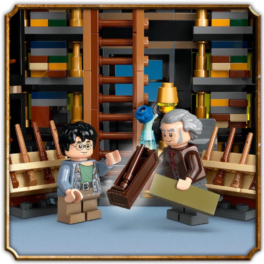 lego harry porter cửa hàng đũa phép và cửa hàng áo choàng phép thuật 76439