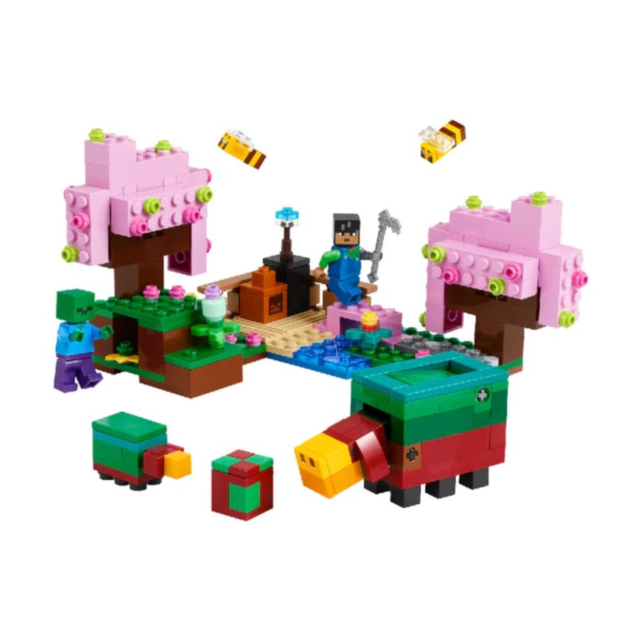 lego minecraft khu vườn hoa anh đào 21260