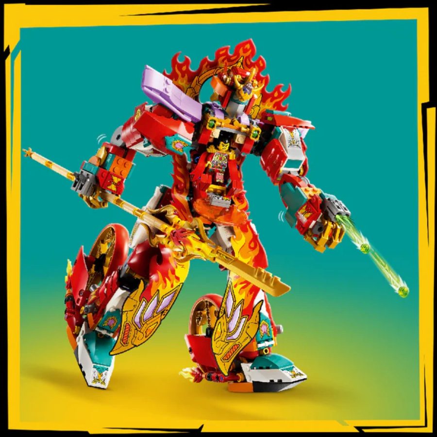 lego monkie kid chiến giáp lửa của nezha 80057
