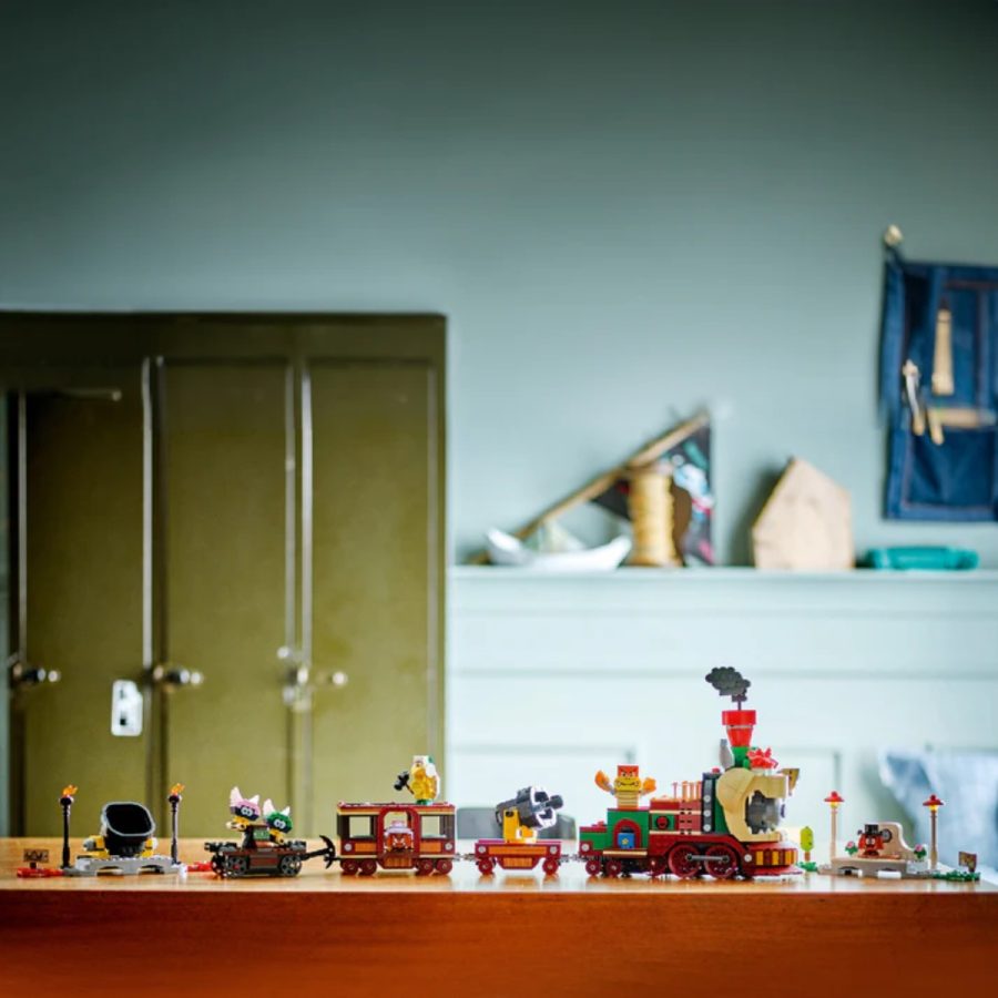 lego super mario tàu lửa bowser siêu tốc 71437