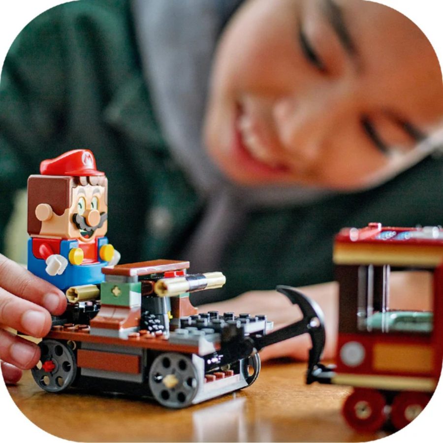 lego super mario tàu lửa bowser siêu tốc 71437