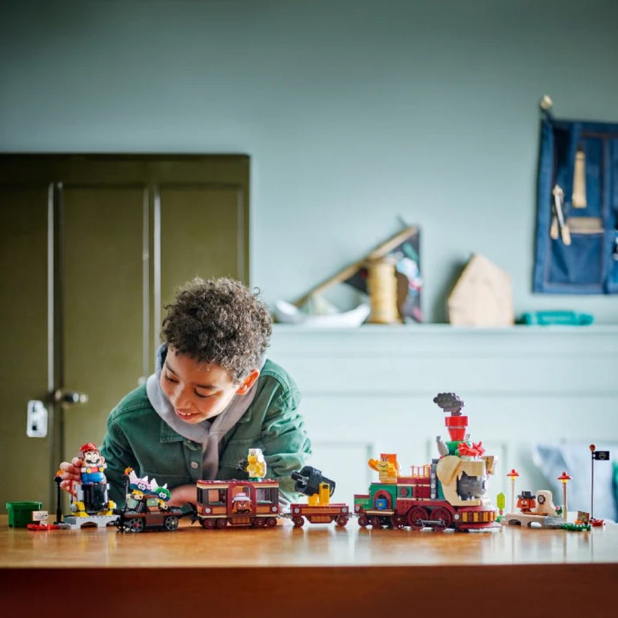 lego super mario tàu lửa bowser siêu tốc 71437