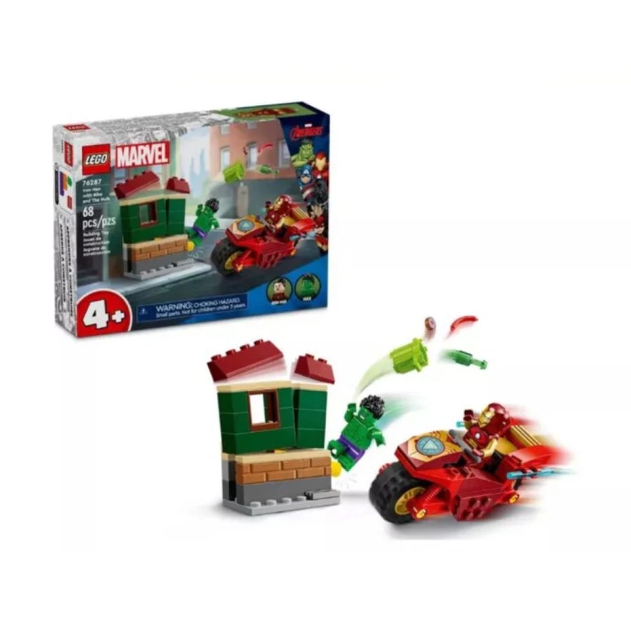 lego superheroes xe máy của iron man và người khổng lồ 76287