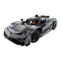 lego technic xe thể thao koenigsegg jesko absolut màu xám 42173