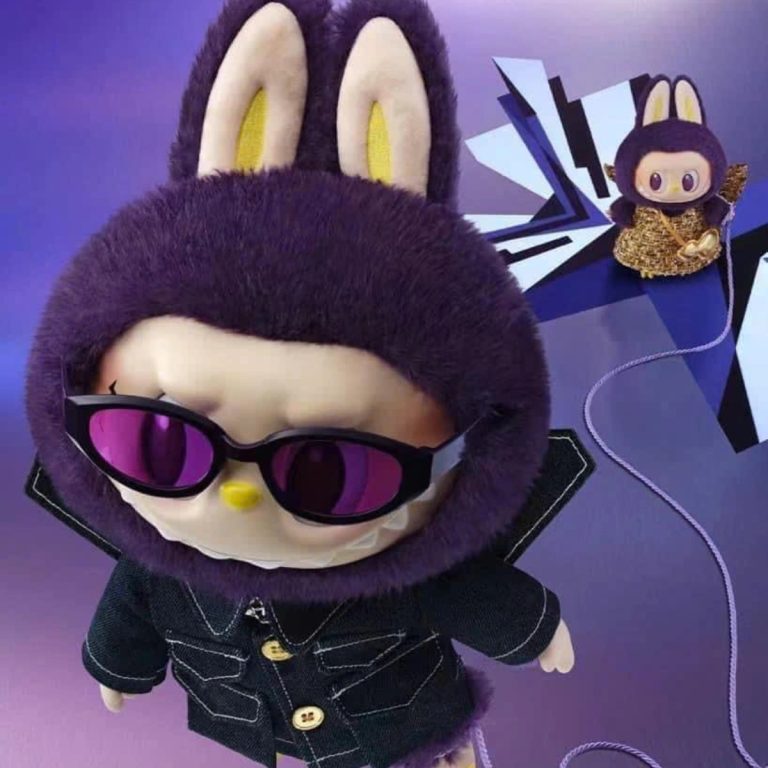 Móc Khóa Pop Mart Labubu X Pronounce Wings Of Fortune Vinyl Plush Hanging Card Màu Tím | Vua