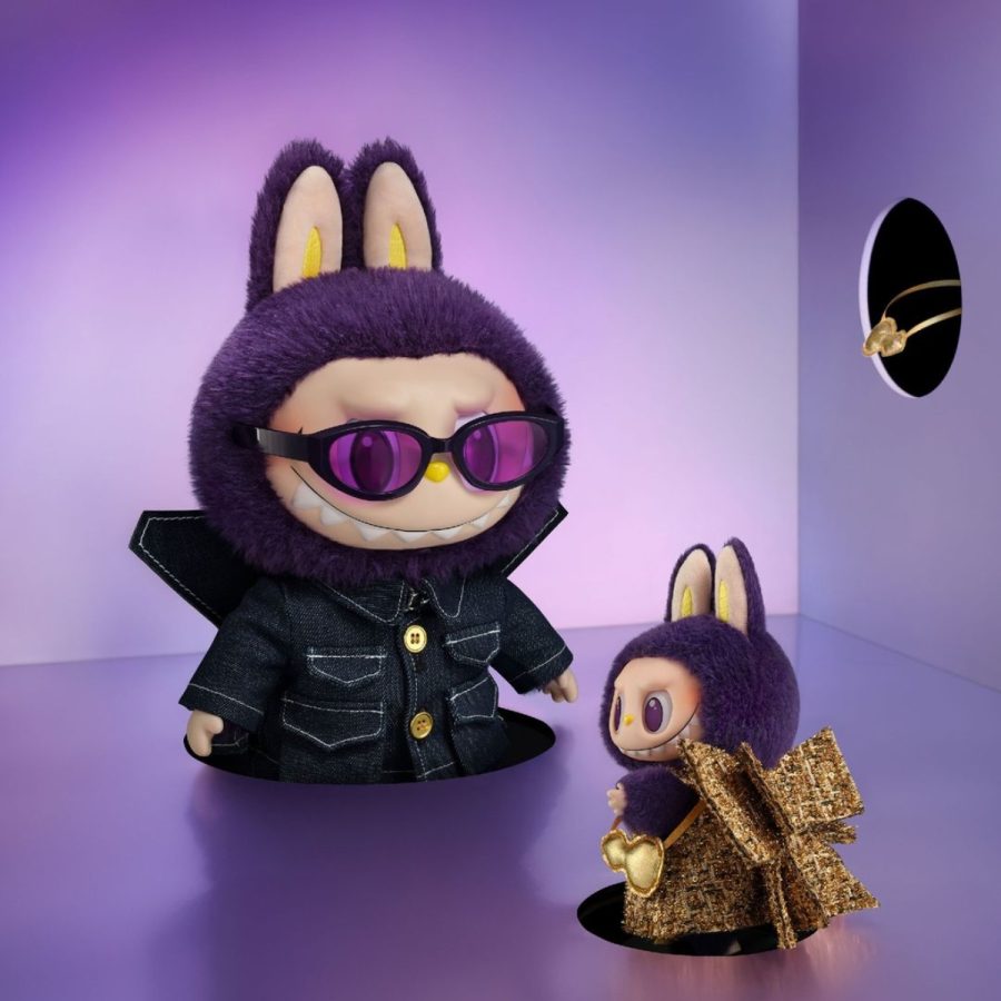 mô hình pop mart labubu × pronounce wings of fantasy 38cm vinyl plush doll 6941848280091