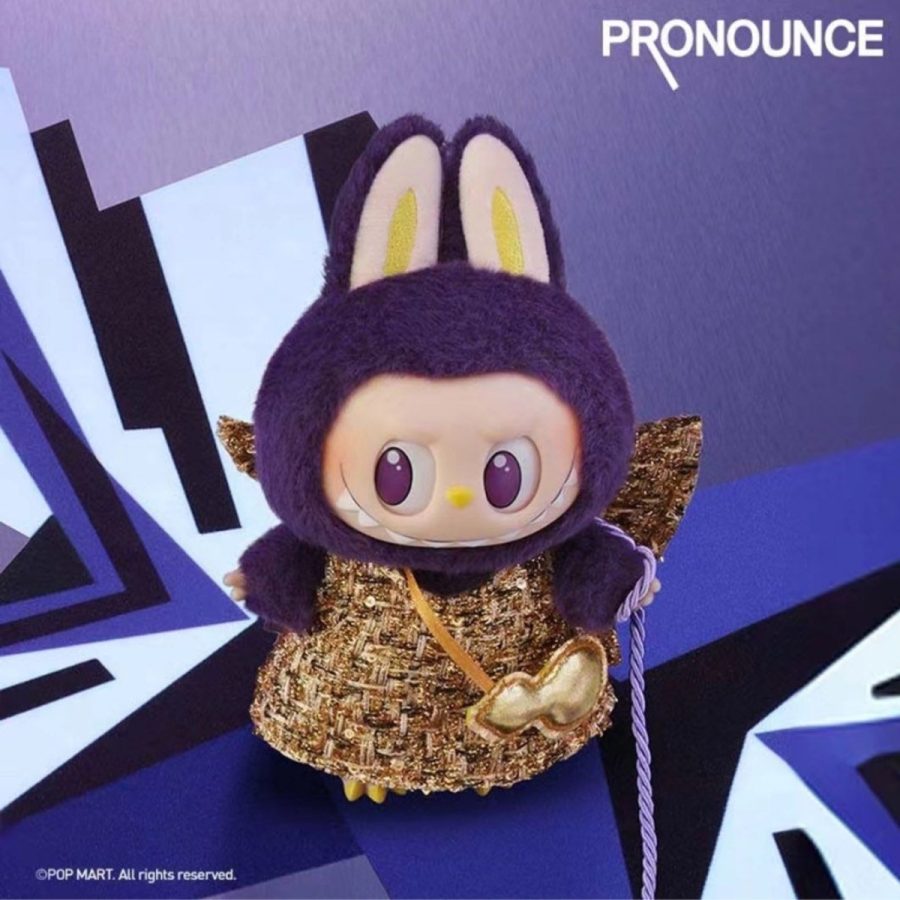 móc khoá labubu × pronounce fancy wings of fortune 17cm 6941848280092