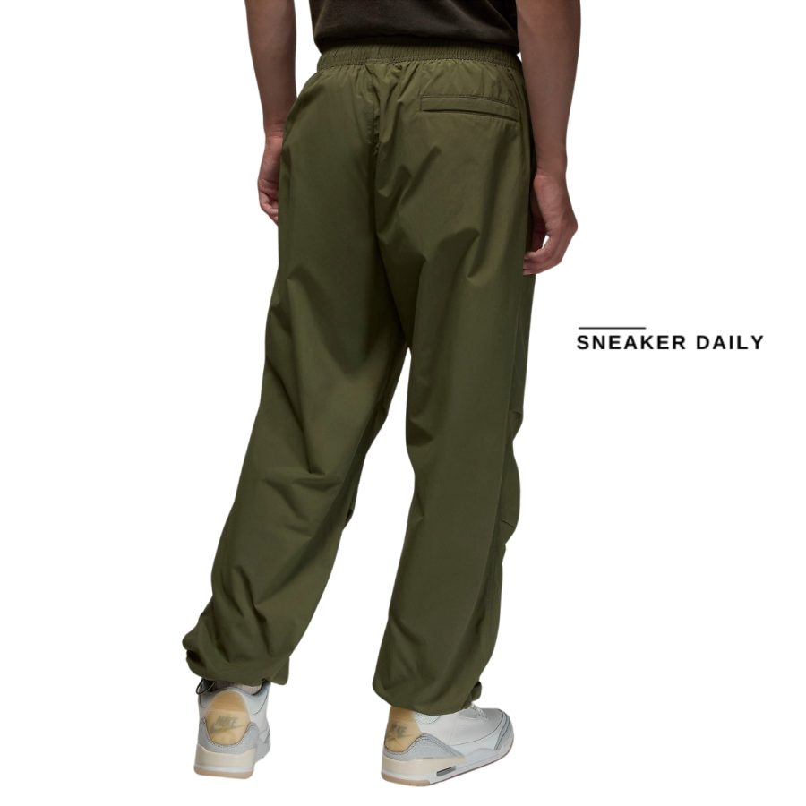 quần jordan essentials men's woven pants 'medium olive' fv7306-222