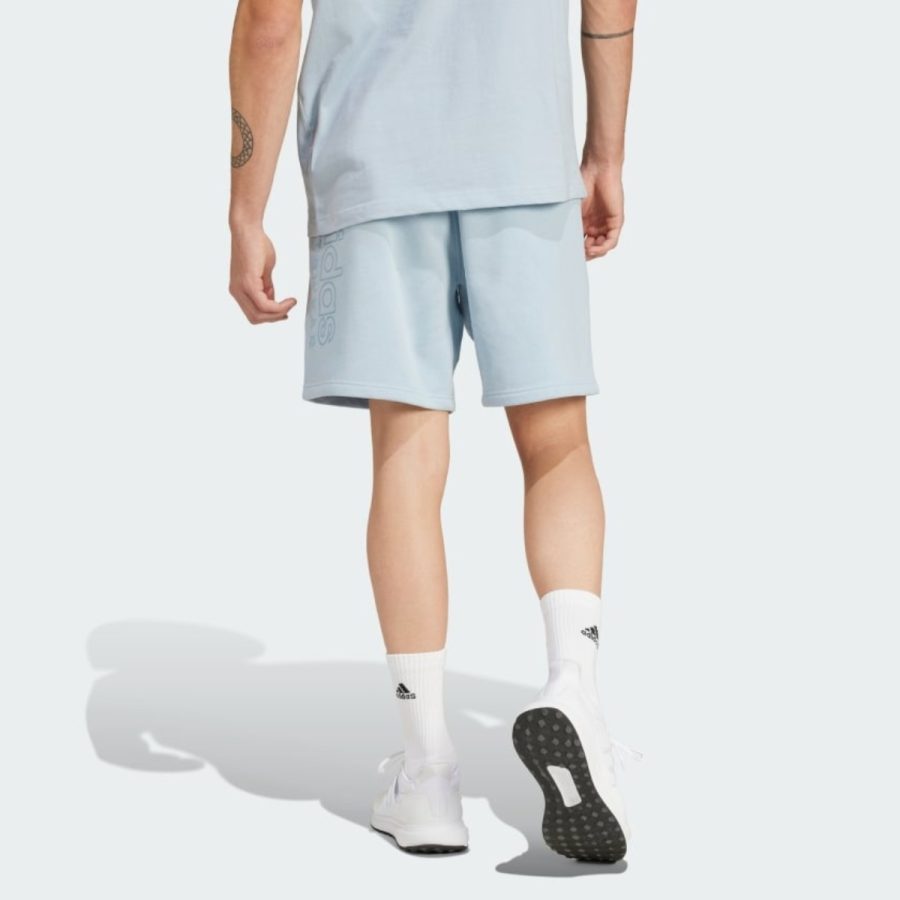 quần adidas all szn fleece graphic shorts - wonder blue iy6603