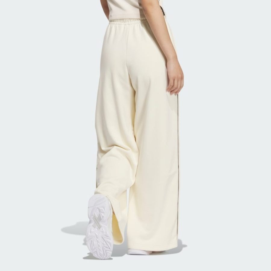 quần adidas collegiate wide leg sweat pants - cream white jd6372