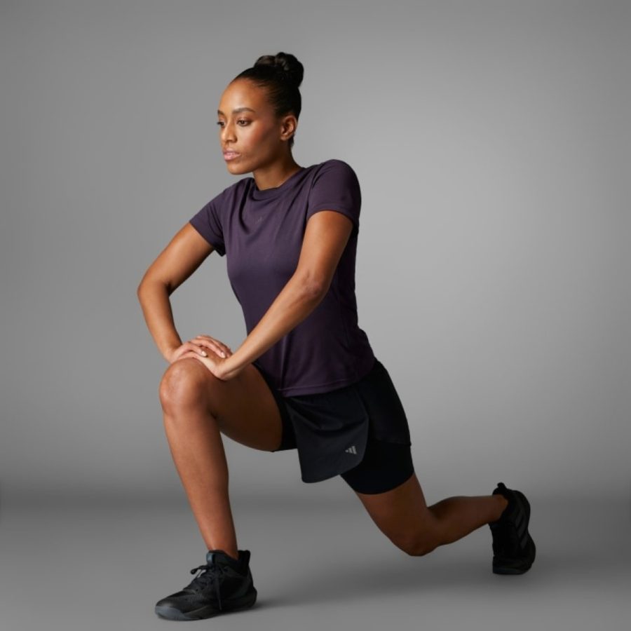 quần adidas designed for training heat.rdy hiit 2-in-1 shorts - black im8178