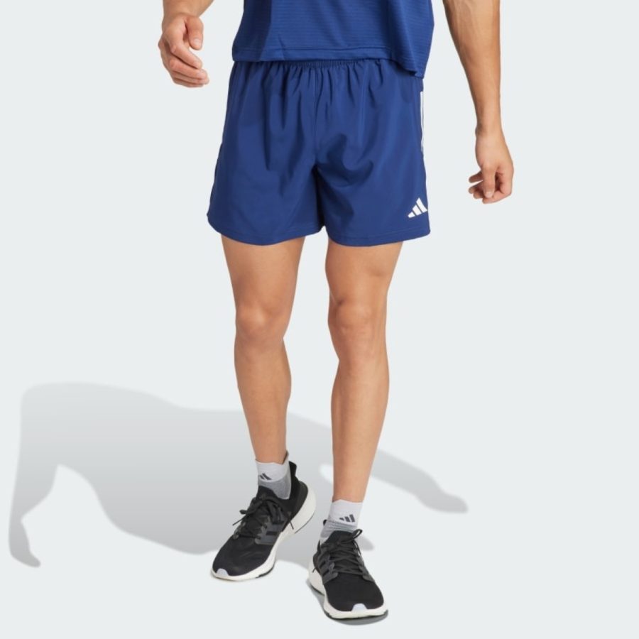 quần adidas own the run shorts - dark blue iy0706