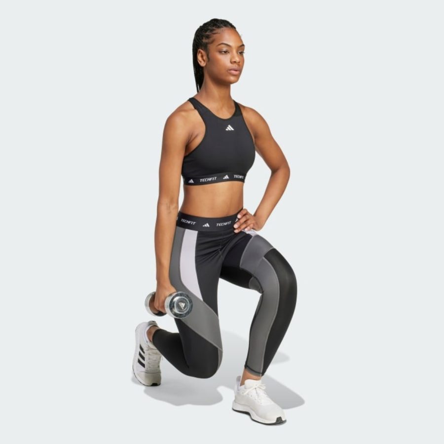 quần adidas techfit 7/8 colorblock leggings - black ix3283