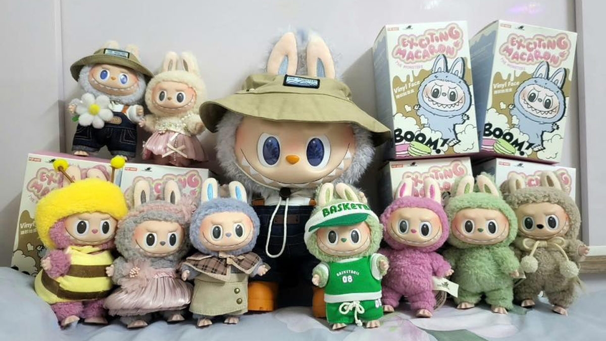 the monsters labubu angel in clouds vinyl face doll 2