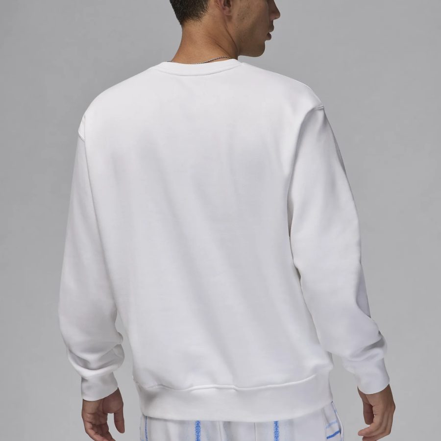 áo air jordan essentials fleece crew-neck sweatshirt 'white' fv7460-100