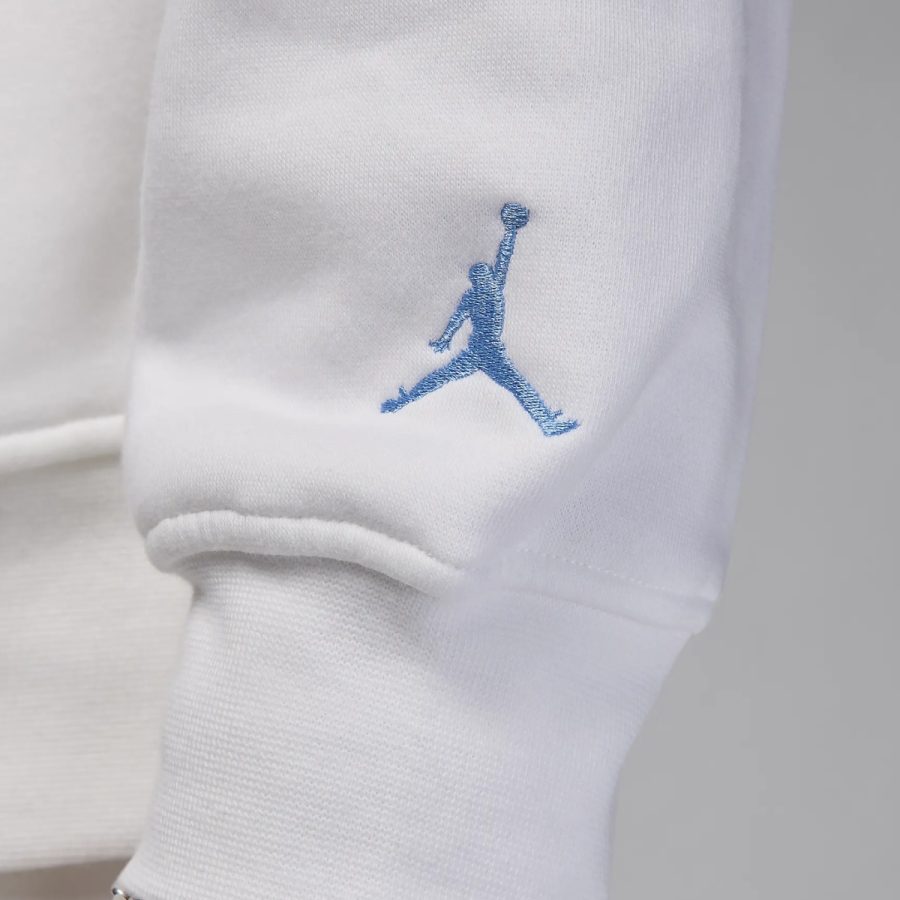 áo air jordan essentials fleece crew-neck sweatshirt 'white' fv7460-100