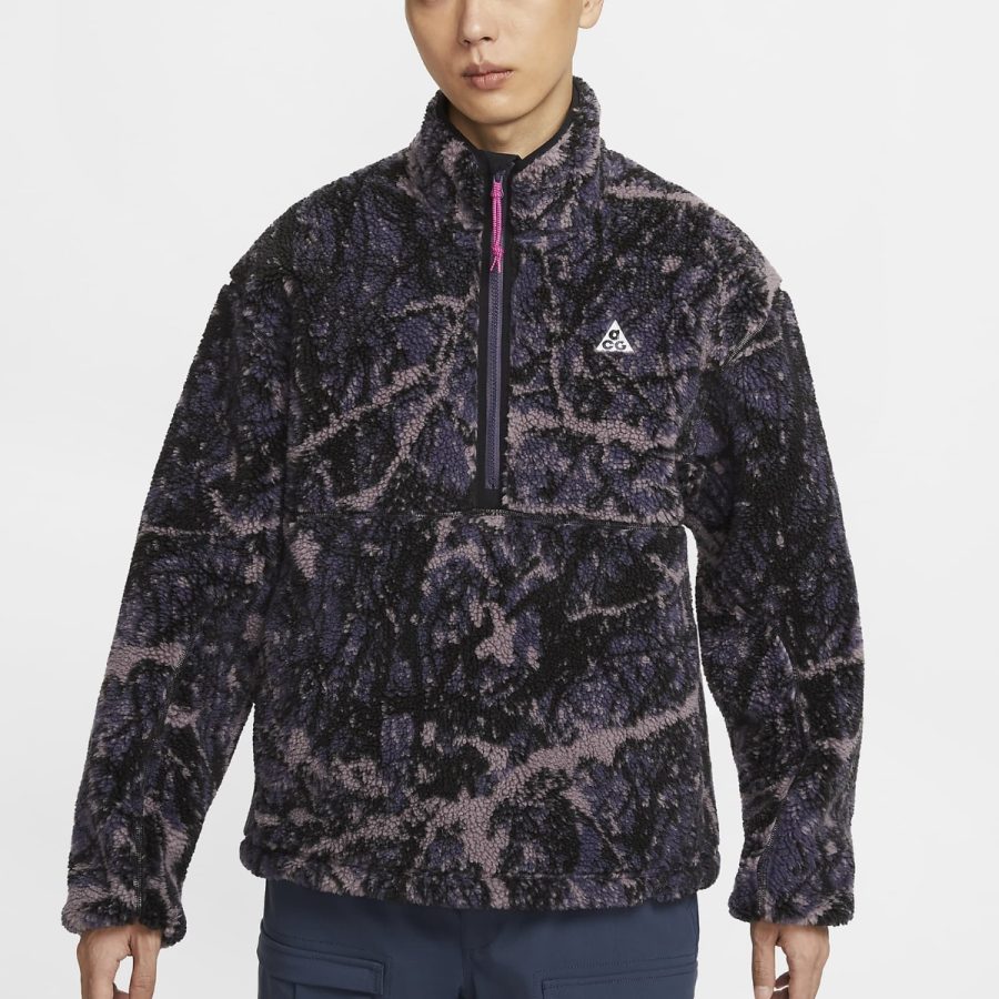 áo nike acg canwell glacier men's therma-fit adv windproof half-zip top fz8623-573