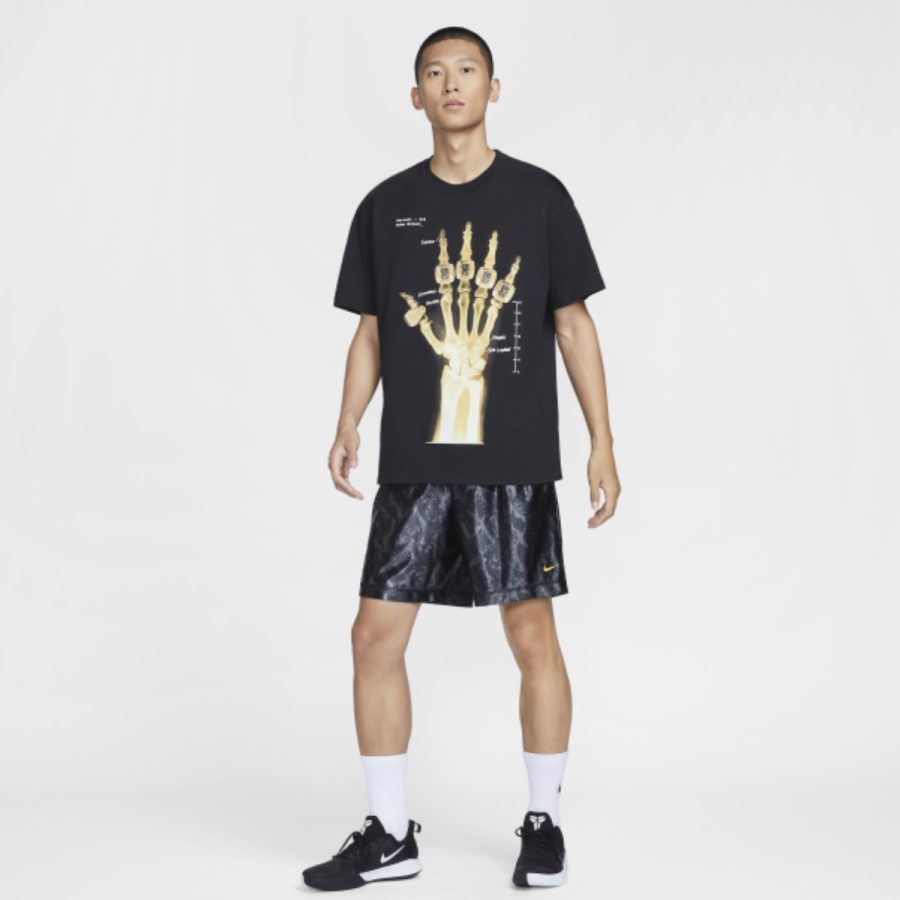 áo nike kobe t-shirt asia sizing 'x-ray black' hv6695-010