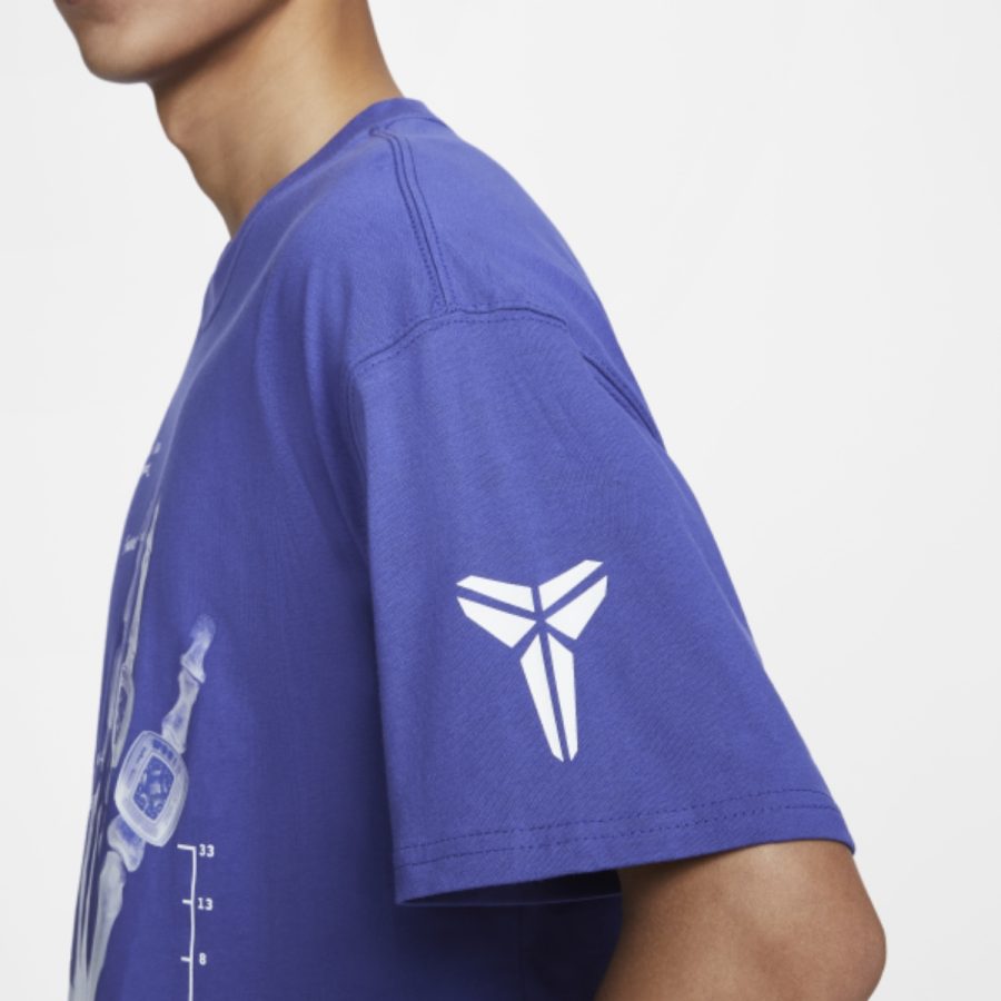 áo nike kobe t-shirt asia sizing 'x-ray blue' hv6695-432