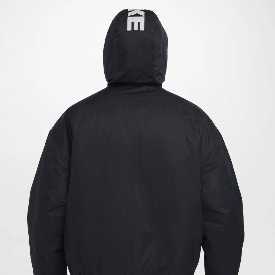 áo nike men's therma-fit oversized hooded anorak jacket 'black' hq5355-010