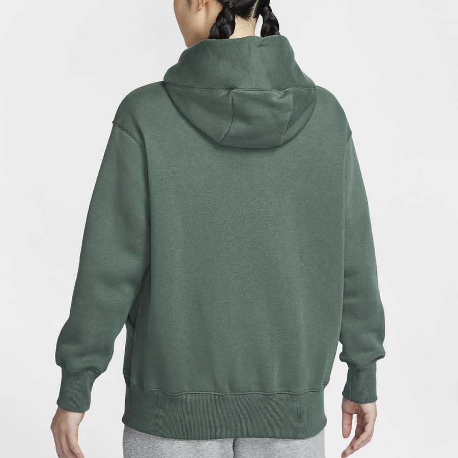 áo nike sportswear phoenix fleece women's oversized pullover hoodie vintage green dq5861-338