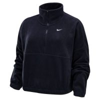 áo nike one women's therma fit oversized half zip fleece top 'black' fv7956-010